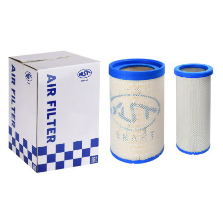 Фильтр воздушный 3050 SHAANXI E3/4 +X3000/M3000 тягач (к-кт) (AST1594/AF26433/AF26434/DZ9112190328 JX) AST Smart