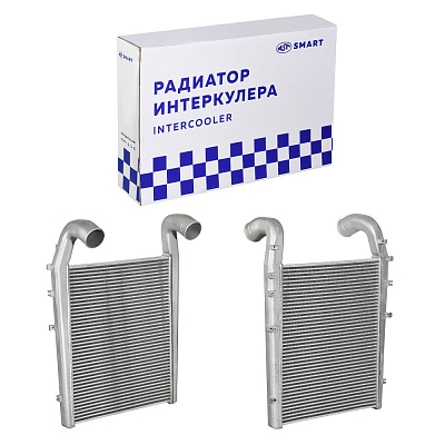 Радиатор интеркулера HOWO A7 D12 L=670-730 d=100  (AST1185/WG9918530002) AST Smart