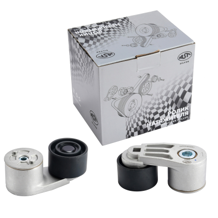 Ролик натяжной WP12/WP13.480/550 МАЗ/SHAANXI плоский  (AST1344/1000694241) AST Silver