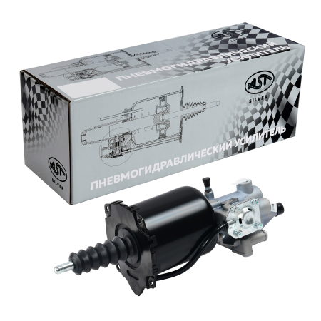 ПГУ HOWO T5G ДВА ВЫХОДА НАЗАД ОДИН ВБОК (С КЛАПАНОМ) (AST1131/WG9725230052/WG9725230042) OEM AST Silver