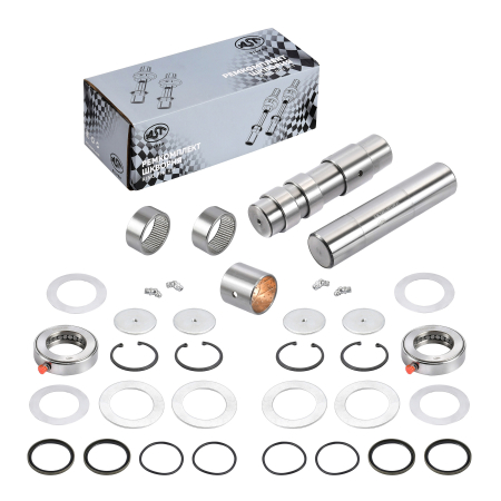 Р/к шкворня (на ось) SHAANXI X6000 HDZ7.3T 50/50.2/51x225mm (HRC>50) (AST0202001/HD90009411198-XLB) OEM AST Silver
