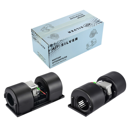 Мотор отопителя SDLG 956, 968/ VOLGABUS/ПАЗ (24v)  (AST0442015/006-B40-22/KT22-2X18/ZHF281A/56C0603/006B45B22/4130000633005) OEM AST Silver