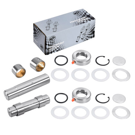 Р/к шкворня (на ось) HONGYAN 6x4 47/45x208 (HRC>50) (AST1281/3001045315/5801542556-XLB) OEM AST Silver