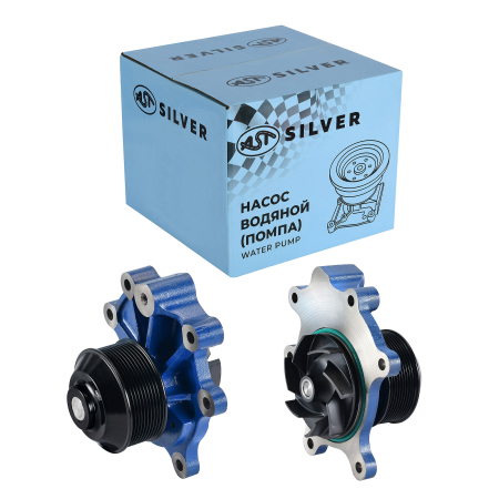 Насос водяной (помпа) WP12 E4/5 X3000 (10PK) (AST0462002/612630061073/612630060025) OEM AST Silver
