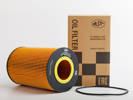 Фильтр-элемент HOWO T5G/MAN MC11/07/09/13 масл. (AST1695/76636AUG/50014140/HU13125X/51.05504-0122/200V05504-0122/200V05504-0107)  AST Smart