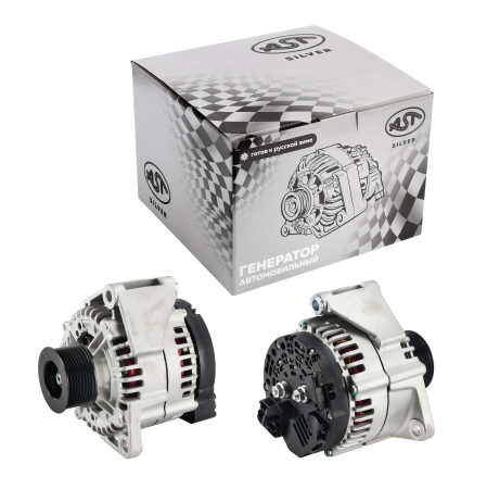 Генератор HOWO T5G MC11/MC13 28V-80A 2 контакта (AST1040/202V26101-7271) AST Silver