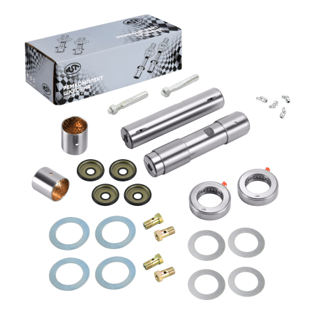 Р/к шкворня (на ось) DONG FENG GX 6x6 6x4 52x248 (HRC>50)(AST1271/30ZB301015) OEM AST Silver