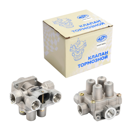 Клапан тормозной 4-х контурный (22x1,5) (с 2012 г) (AST1053/WG9000360523/2/81.52151.6094) AST Smart