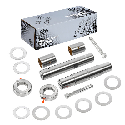 Р/к шкворня (на ось) FAW J6 48x275 (HRC>50) (AST1273/3001044-4EC) OEM AST Silver