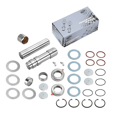 Р/к шкворня (на ось) SHAANXI X3000/X6000 KAMAZ HDZ7.5T 50/50.2/51x224 (HRC>50) (AST1298/HD95009410054-XLB) OEM AST Silver