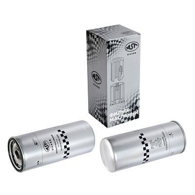 Фильтр масляный JX1023 FAW J6 CA6DM2 (AST1631/W110227/W1110216/JX1023/LF667/1012010-81DF/1012010-53D) AST Silver
