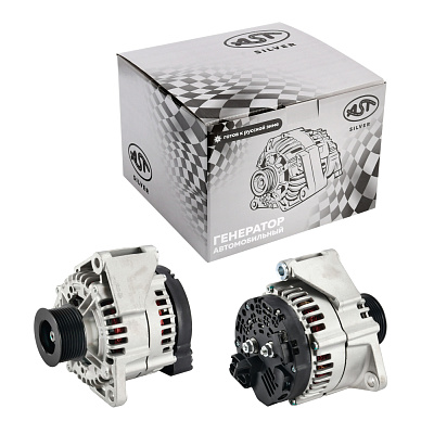 Генератор HOWO T5G MC11/MC13 28V-80A 2 контакта (AST1040/202V26101-7271) AST Silver