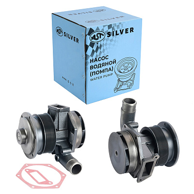 Насос водяной (помпа) WP10.336E53 SHAANXI X3000/JAC N350  (10PK) (AST0462031/1000402861) OEM AST Silver