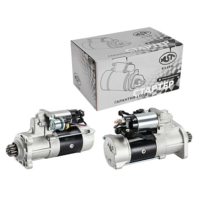 Стартер WD615 10 зуб, БОЛЬШОЙ. ZL-50G, ZL50EX (AST1407/860111853/W010513410/612600090340/QD2827DM) БОЛЬШОЙ AST Silver