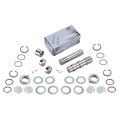 Р/к шкворня (на ось) SHAANXI F2000 49,5/40x224 (HRC>50) (AST1293/81.44205.0057) OEM AST Silver