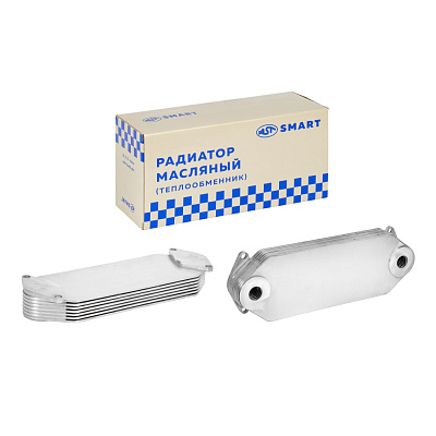 Радиатор масляный (теплообменник) CA6DM/CA6DM2 FAW J6 (AST1198/1013010-81D) AST Smart