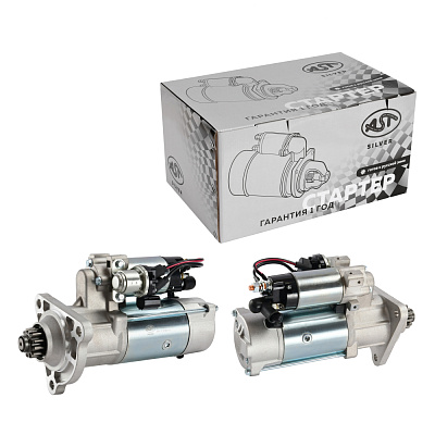 Стартер MC11/13 HOWO T5G/T7H MAN 12 зуб. (AST1403/0986022640/51.26201-7199/51.26201-7284/200V26201-7199) AST Silver