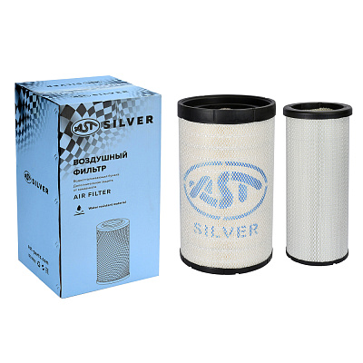 Фильтр воздушный 3050 SHAANXI E3/4 +X3000/M3000 тягач (к-кт) (AST1595/AF26433/AF26434/DZ9112190328 JX) AST Silver