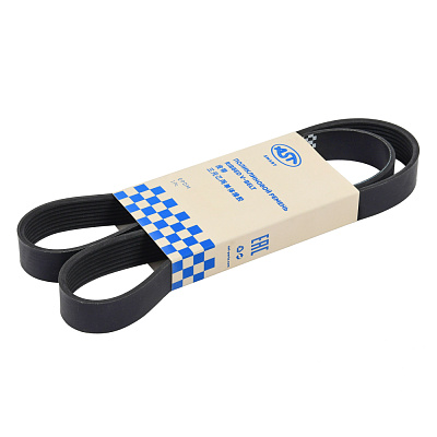 Ремень  8PK1375 FAW J6,JH6/MAN TGA/HOWO T5G/VOLVO D13 (AST1241/1023021-M10-01085/1987947090/51.96820-0239/51968200239) этилен-пропил. каучук AST Smart