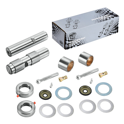 Р/к шкворня (на ось) FAW J6P 6x4 2013 50x227 (HRC>50) (AST1276/3001044-B1Q) OEM AST Silver