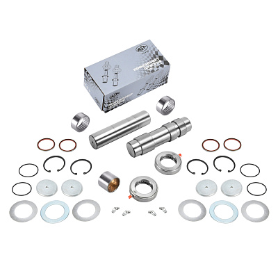 Р/к шкворня (на ось) SHAANXI X3000 HDZ9.5T 54/54.2/55x232 (HRC>50) (AST1296/HD90009410357-XLB) OEM AST Silver