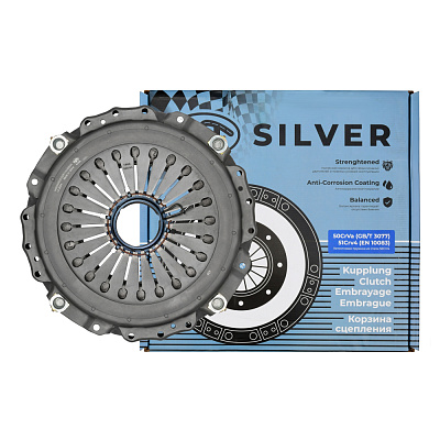 Корзина сцепления 430 (обр.выжим) HOWO T5G/C7H/SHAANXI X3000/X5000 MC11 (AST1064/DZ93189160306/WG9114160011/712W30000-6001/WG9921161201) AST Silver