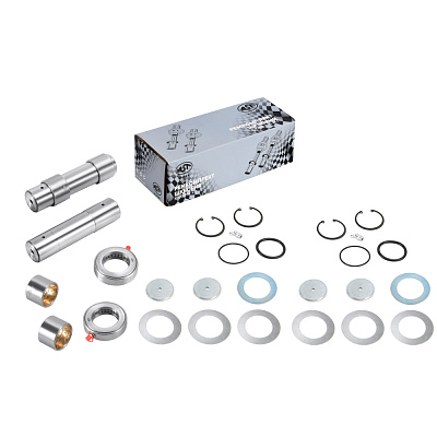 Р/к шкворня (на ось) HOWO C7H VGD71 43/43.25/44.8x187 (HRC>50) (AST1287/WG4005415303/WG4005416033-XLB) OEM AST Silver
